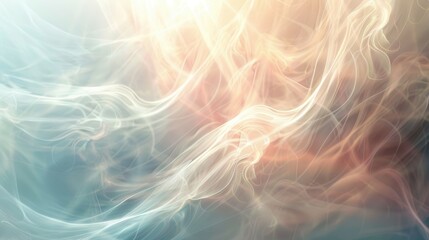 Obraz premium An ethereal abstract background with delicate light rays creating a calming and peaceful visual effect,