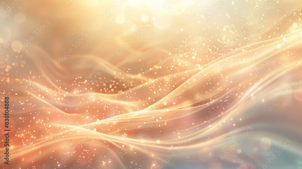 Aufkleber an ethereal abstract background with soft light flares and a glowing effect, evoking a sense of wond