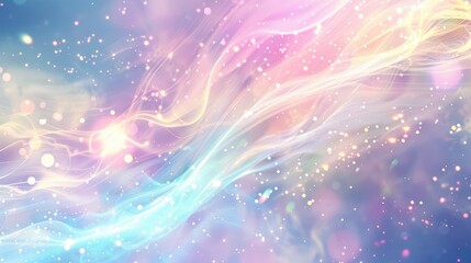 Obraz premium An ethereal abstract background with soft light flares and a glowing effect, evoking a sense of wonder and peace