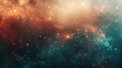 Naklejka premium Dreamy autumn mix with teal and copper under a misty veil background