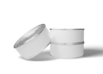 Tin can package mockup