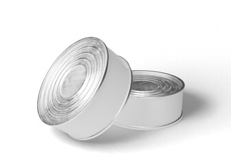 Tin can package mockup
