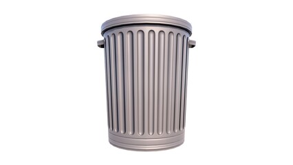 Illustration of trash can 3d model rendering