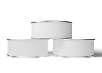 Tin can package mockup
