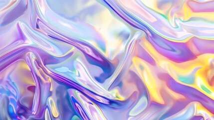 Naklejka premium Abstract fluid iridescent holographic neon curved wave background. Abstract futuristic background.