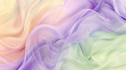 Fototapeta premium Overlapping gradients of pastel hues with shimmering spring specks background