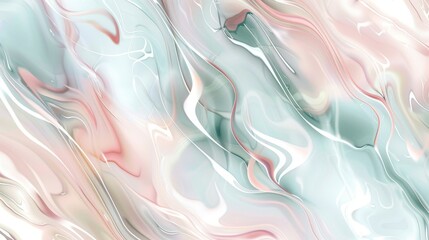 Obraz premium Elegant spring wallpaper in light green and blush pink with silver glow background