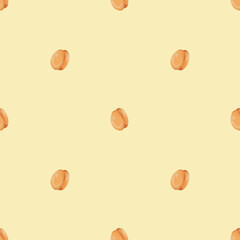 Seamless pattern with apricots