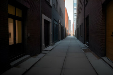 Dark alley in Toronto, Canada