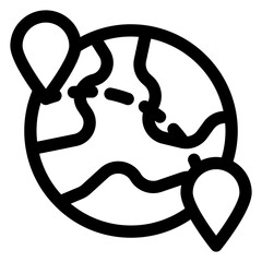 trip line icon vector illustration  isolated on white background