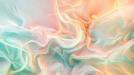 Pastel colors glowing lines fluid patterns spring scene background