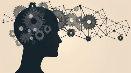 Innovative Mind: Gears and Networks Concept