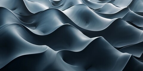 Obraz premium Detailed close up of a surface with wavy patterns and textures, creating a mesmerizing visual effect