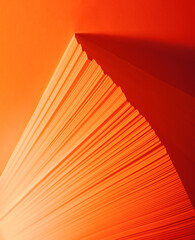 Abstract background from white sheets of paper