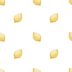 Seamless pattern with lemons