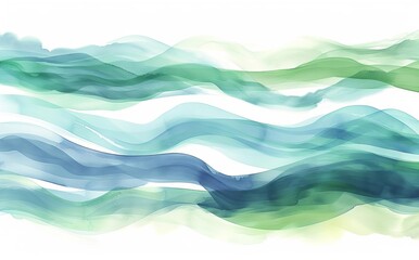 Abstract Wave Pattern in Soft Blue and White Tones
