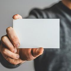Obraz premium A blank business card as a mockup