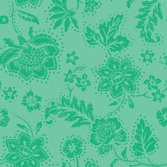 Trendy floral seamless pattern collection. Set of vintage 70s style flower background illustration. Colorful pastel color groovy artwork bundle, y2k nature backgrounds with spring plants