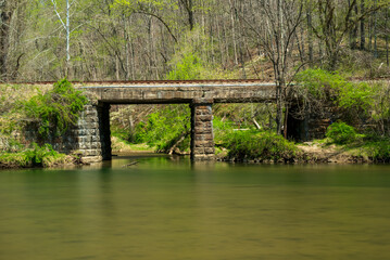 Railroad Bridge over River