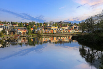 Fototapeta premium River Nidelva in Trondheim, Norway