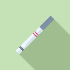 Minimalist illustration of an ecigarette with shadow, modern quit smoking concept