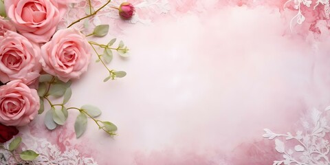 Watercolor baptism invitations with vintage rose lace frame for princess party. Concept Baptism Invitations, Watercolor Design, Vintage Rose Lace, Princess Party Theme