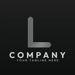 Logo template of letter L