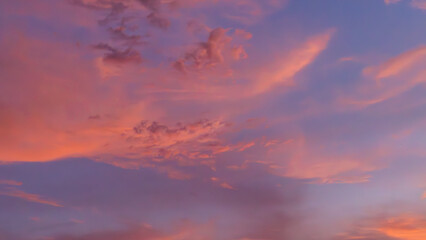 sunset in the clouds