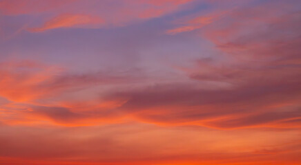 sunset in the sky