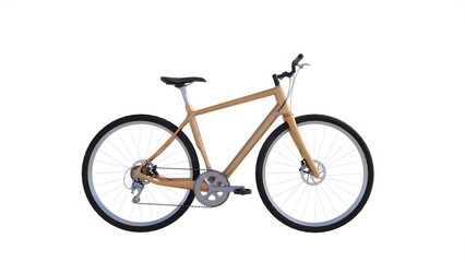 Fototapeta premium Illustration of bicycle 3d model rendering