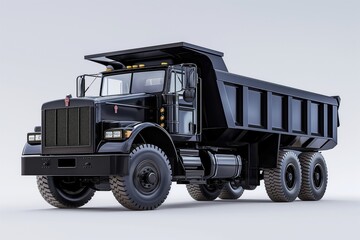 Obraz premium New black modern track on white background