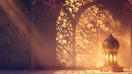 3D Illustration Eid Al Adha Celebration Day with Copy Space