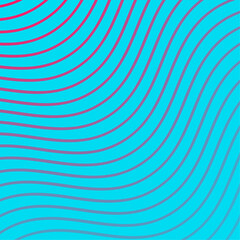 Abstract background with waves. Vector banner with lines. Background for music album, poster, card, advertisement. Geometric element for design isolated on blue. Pink and blue gradient