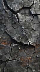 3D render of Cracked Concrete 3d render texture Pbr style