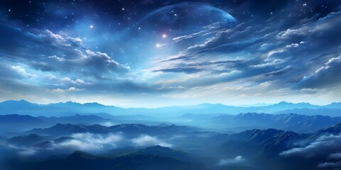 "Enchanting Fantasy Anime Sky Wallpaper with Falling Stars and Stunning Starry Night View". Concept Fantasy Anime, Sky Wallpaper, Falling Stars, Starry Night View, Enchanting View