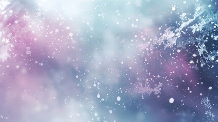 Dreamy winter design with lavender mint grey blend misty textures and luminous particles wallpaper