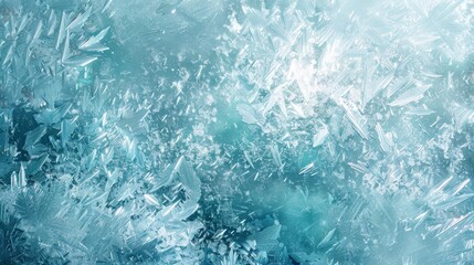 Fototapeta premium Winter abstract with frosty blue teal silver mosaic blurred edges and shimmering light patterns wallpaper