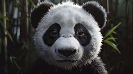 Obraz premium AI generated illustrations of pandas