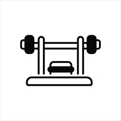 Bench Press vector icon