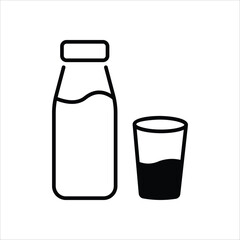 Milk vector icon