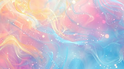 Abstract with blue pink and yellow swirls light dots and gradients wallpaper