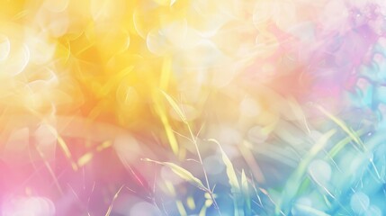 Abstract background with pastel yellow pink and blue blends light effects wallpaper