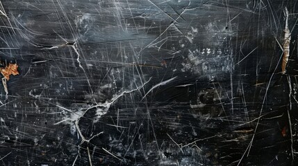 Black old scratched surface background blank empty with copy space for product design or text copyspace mock-up.