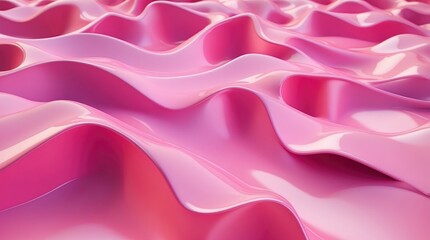 Holographic Pink Gradient Abstract 3D Background