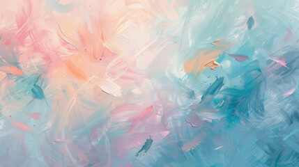 Serene abstract with teal peach and lavender light reflections wallpaper