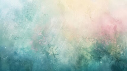 Obraz premium Soft pastel blues pinks and greens in dreamy abstract wallpaper