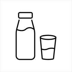Milk vector icon