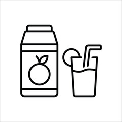 Orange Juice vector icon