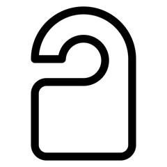 hanger line icon vector illustration  isolated on white background