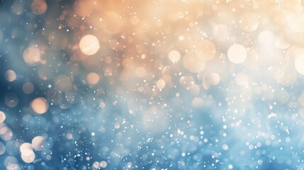 Obraz premium Tranquil abstract with twilight blue frosty white and copper hues gradient transitions light reflections and festive serenity wallpaper